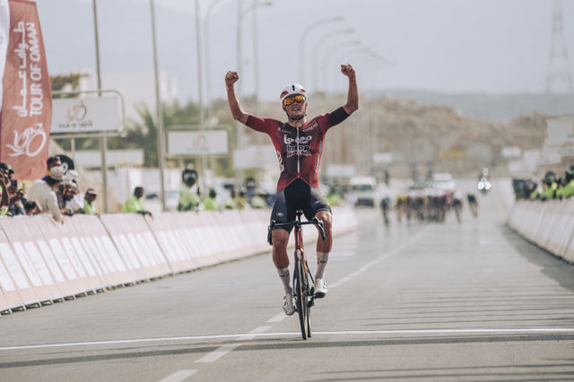 Baptiste Veistroffer wins stage 2 of the Tour of Oman after impressive breakaway