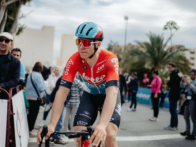 Arnaud De Lie sprints to fourth place in Almeria