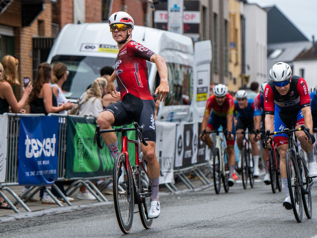 Mathias De Keersmaeker sprints to stage victory in the Ronde van Vlaams-Brabant, Poelvoorde retains the leader's jersey