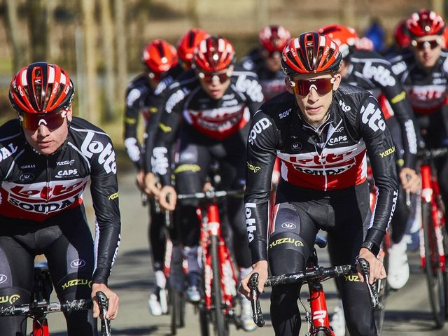 Ready to race again: Lotto Soudal U23 riders in action at GP Vermarc