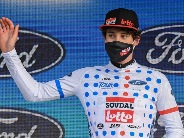 Filippo Conca takes home mountain jersey in first pro race