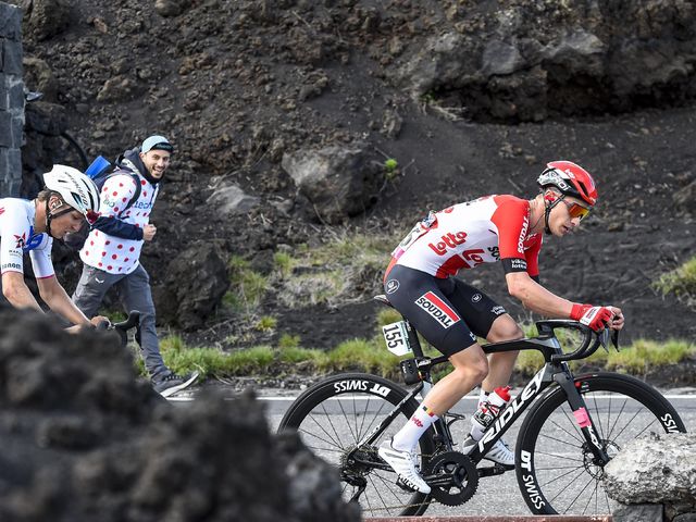 Sylvain Moniquet finishes fourth in first Giro mountain stage
