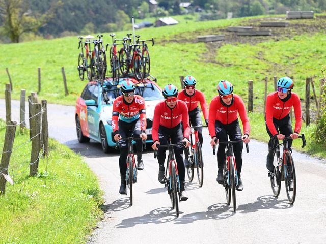 Maxim Van Gils and Andreas Kron ready for Liège-Bastogne-Liège