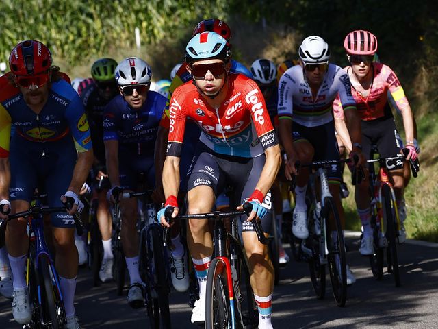 Andreas Kron sprints to 3rd place in stage 1 of Tour de Luxembourg