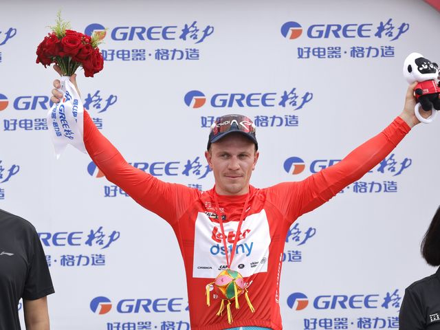Lionel Taminiaux sprints to victory in the first stage of Guangxi