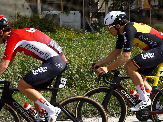 Arnaud De Lie sprints to fourth place in Almeria