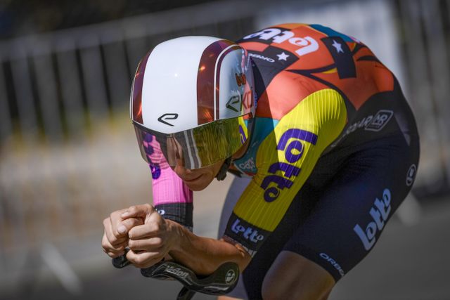Alec Segaert knap achtste in individuele tijdrit Vuelta