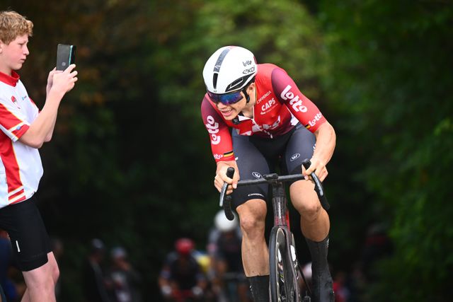 Arnaud De Lie sprints to second place in Münsterland