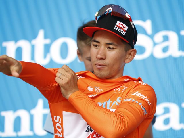 Caleb Ewan stage winner and race leader Down Under