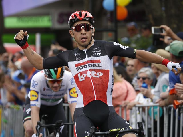 Impressive sprint and second stage win for Caleb Ewan Down Under